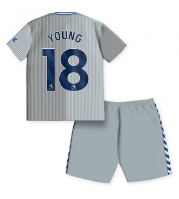 Everton Ashley Young #18 Replika Babytøj Tredje sæt Børn 2023-24 Kortærmet (+ Korte bukser)